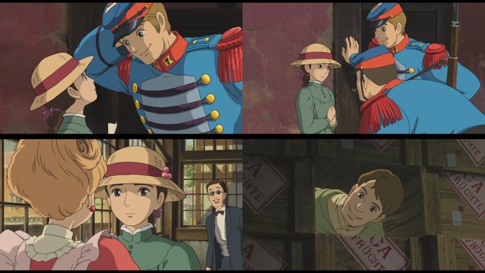 Men intruding in Howl's Moving Castle