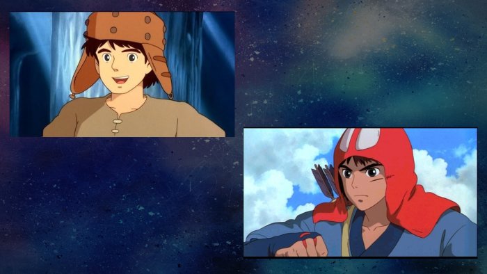 Asbel from Nausicaä and Ashitaka from Princess Mononoke